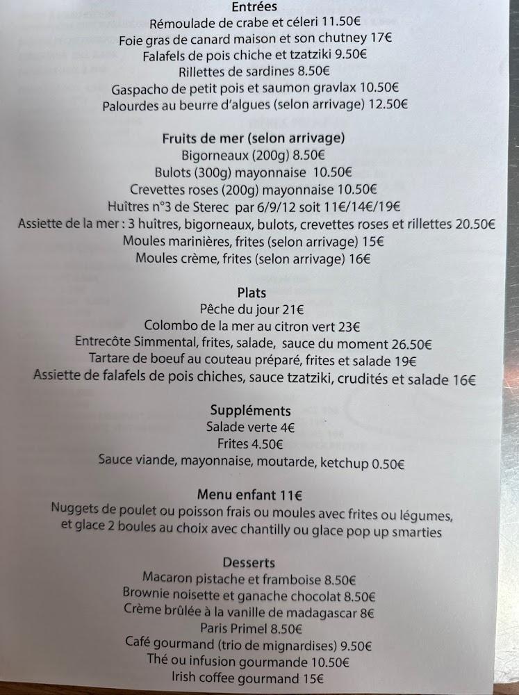 Primel Café - Menu Image 1